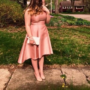 pink semi formal dress
